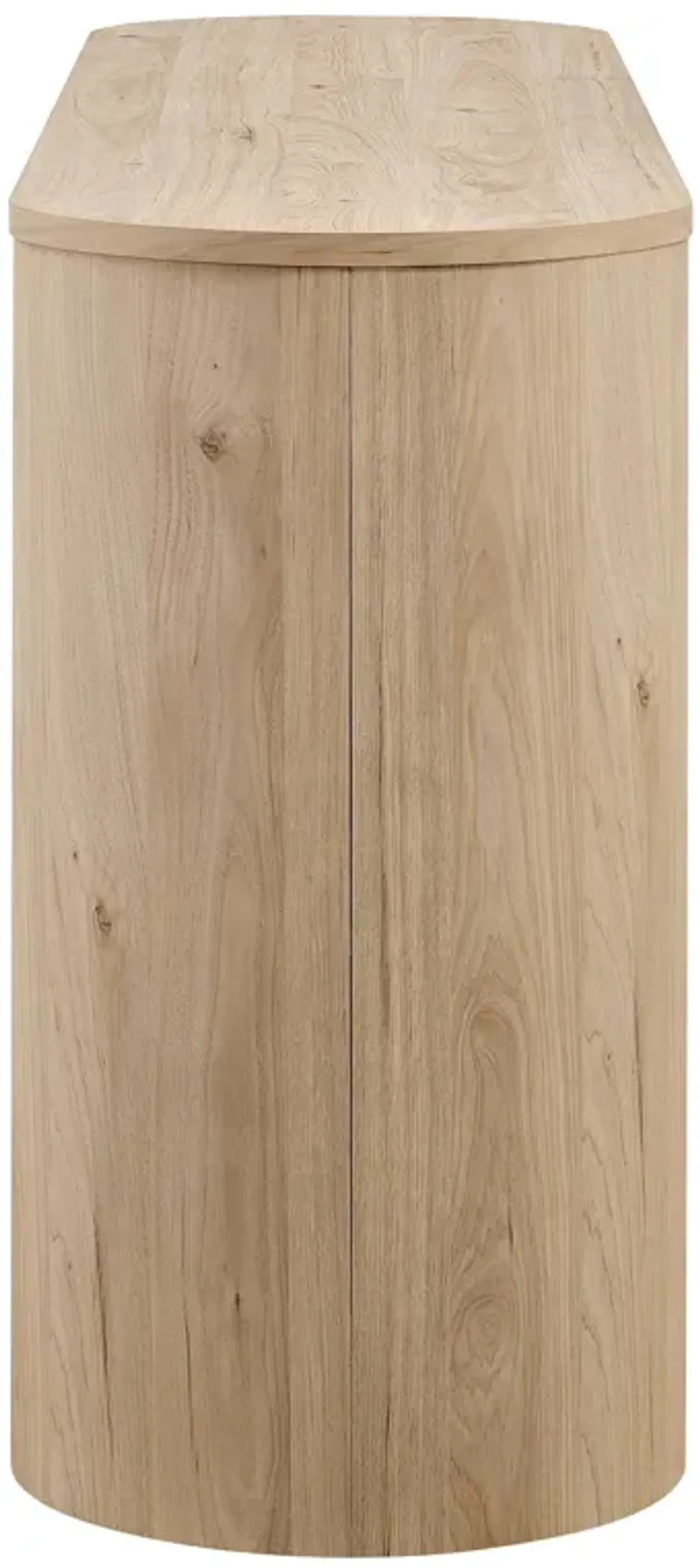 Duval 62 Inch Oval Sideboard by Modway Light Oak