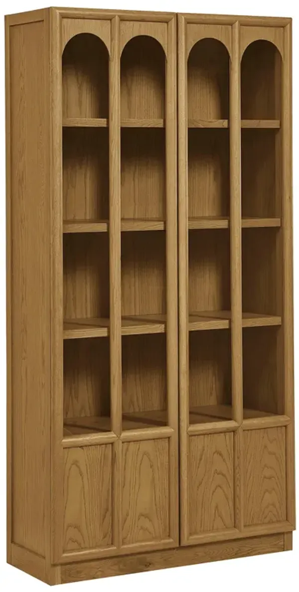 Anwen Solid Wood and Glass Display Cabinet by Modway