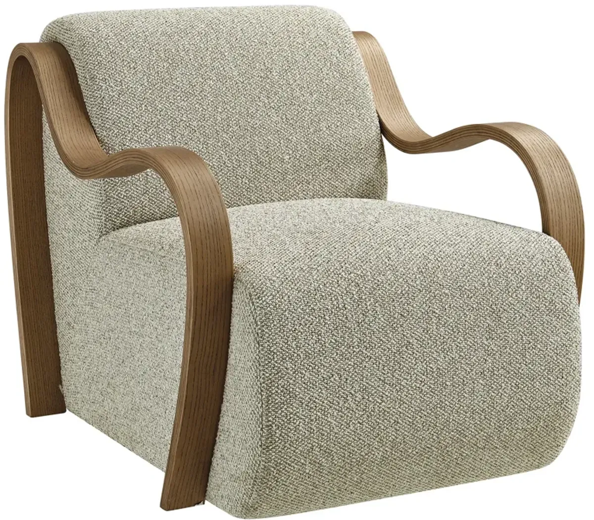 Atrium Lattice Boucle Accent Armchair by Modway Cream