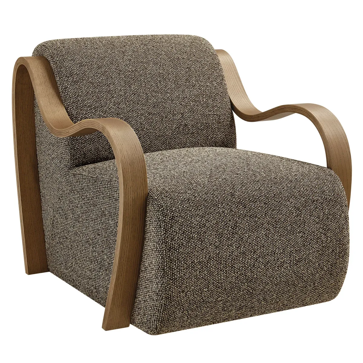 Atrium Lattice Boucle Accent Armchair by Modway Earth