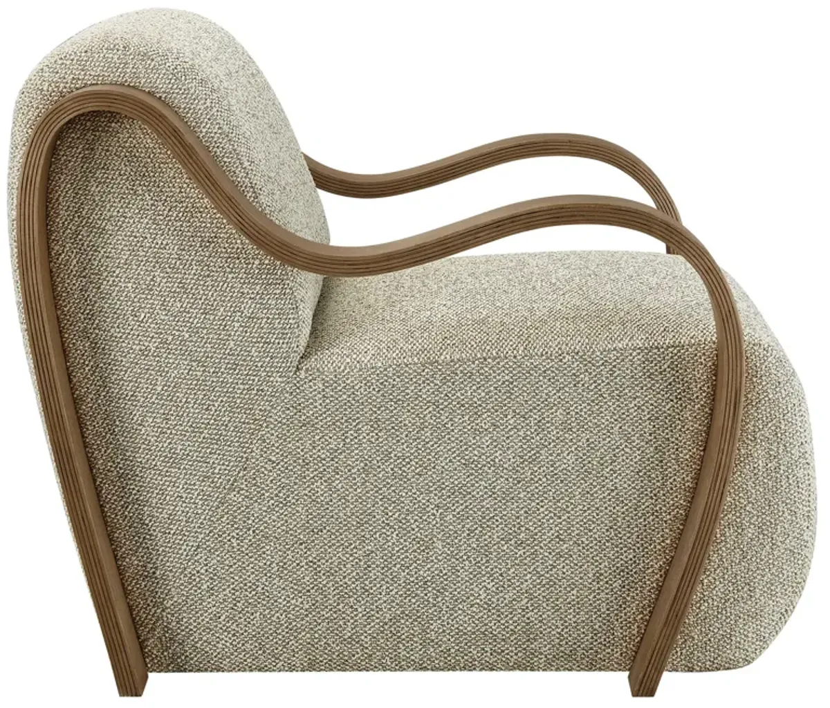 Atrium Lattice Boucle Accent Armchair by Modway Marble