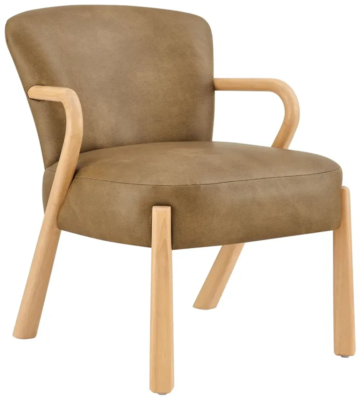 Arden Faux Leather Upholstered Accent Armchair by Modway Espresso