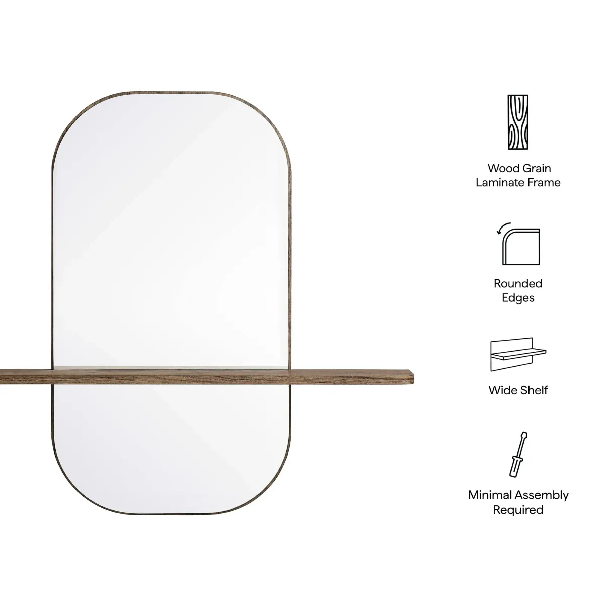 Solstice Large Oval Mirror by Modway