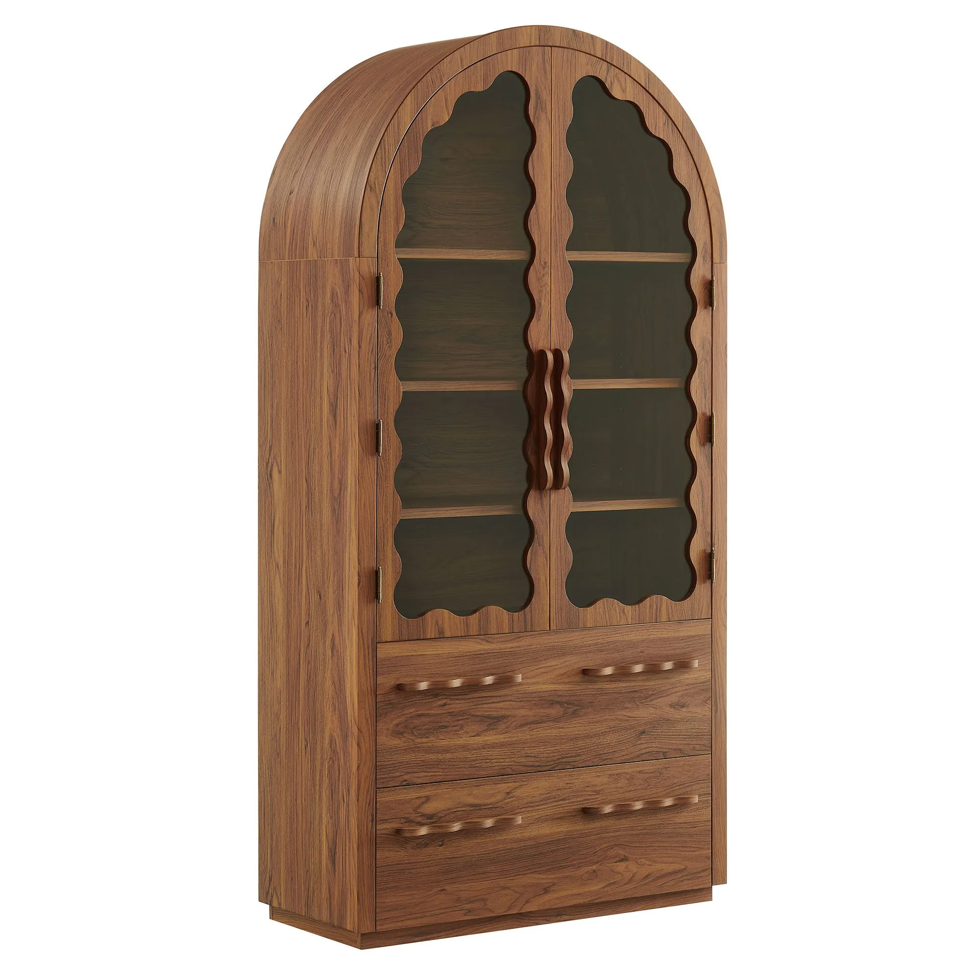 Rory 76 Inch Arched Kitchen Pantry Cabinet by Modway