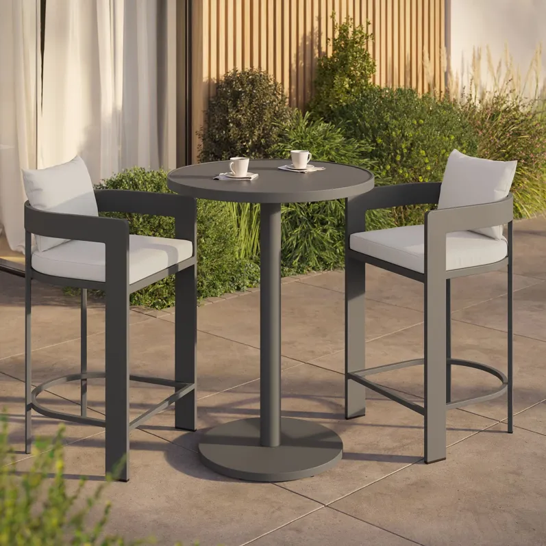 Tahoe 3-Piece Outdoor Aluminum Bar Set by Modway