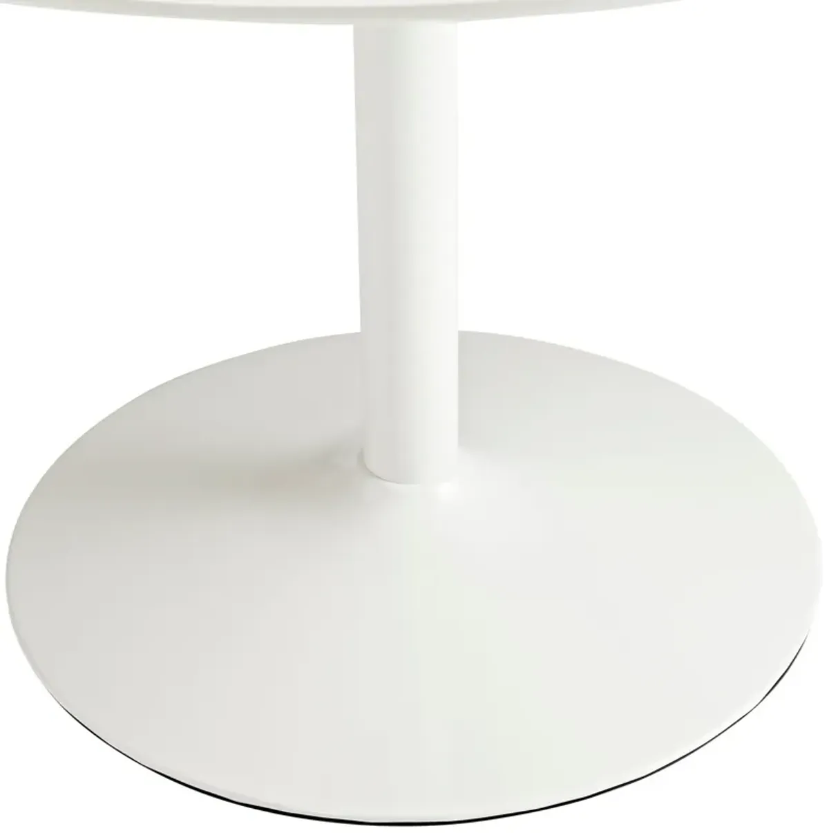 Revolve Round Wood Dining Table by Modway White