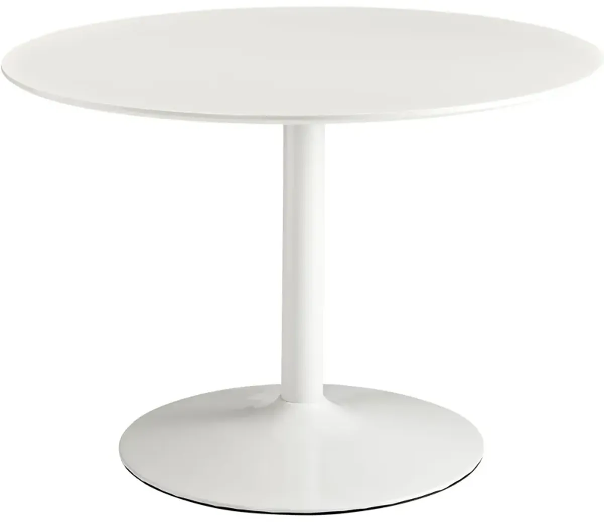 Revolve Round Wood Dining Table by Modway White