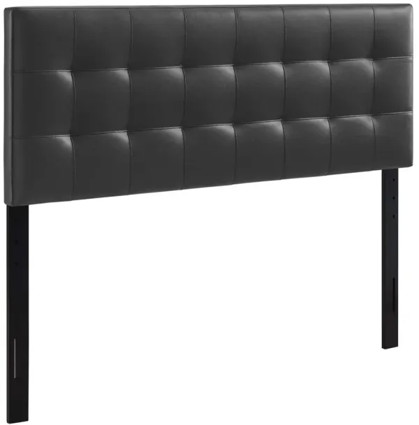 Lily Upholstered Vinyl Headboard by Modway Black / Queen