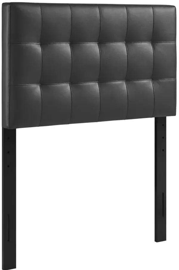 Lily Upholstered Vinyl Headboard by Modway Black / Twin