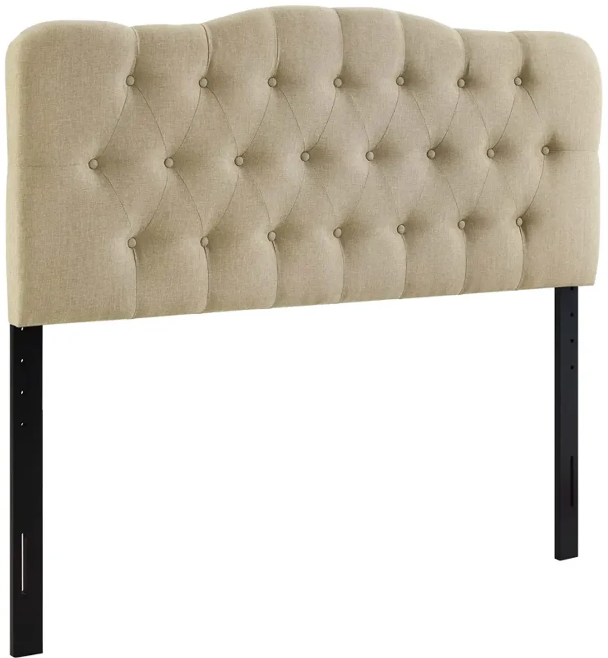 Annabel Upholstered Fabric Headboard by Modway Navy / Queen