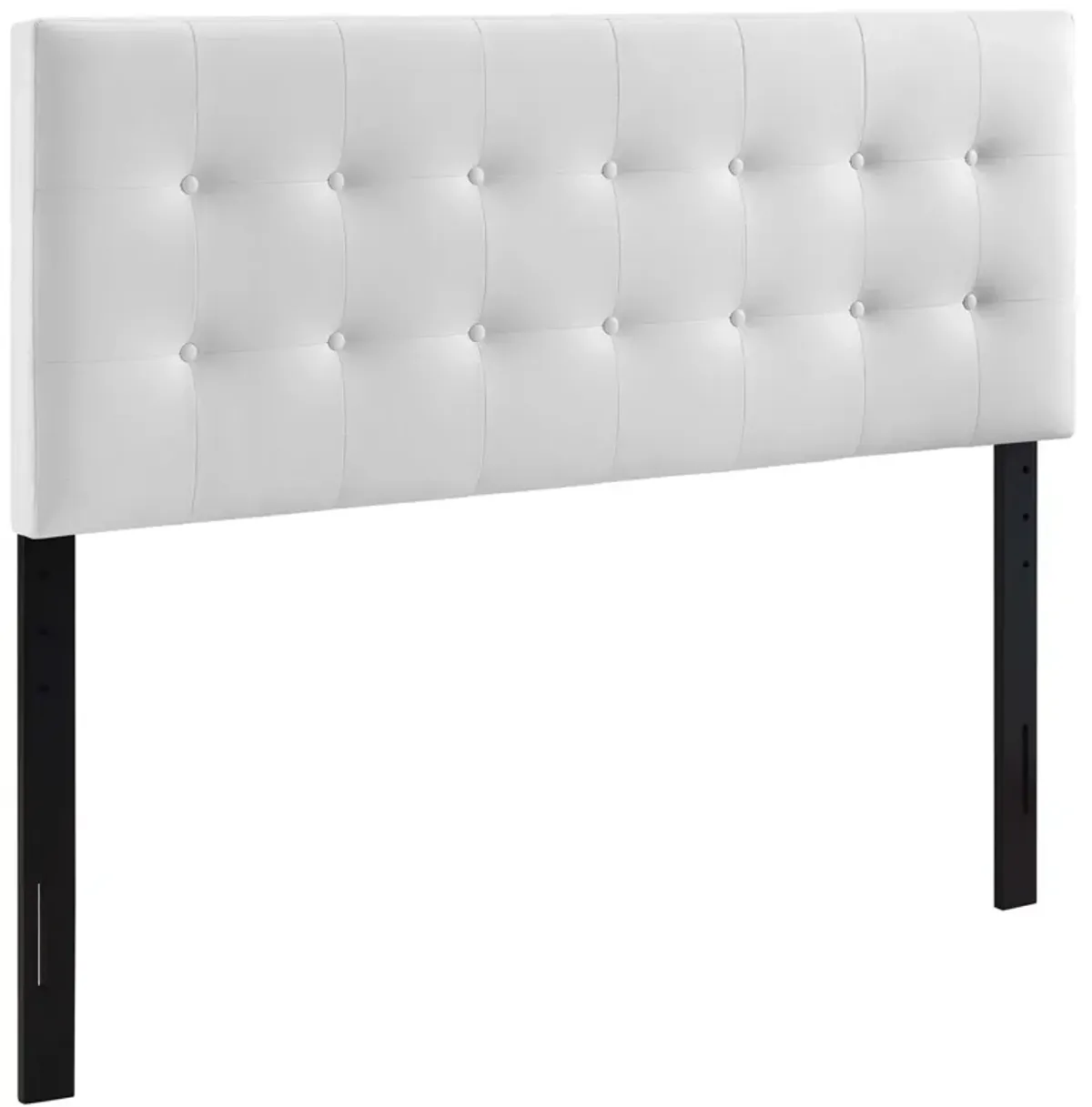 Emily Upholstered Vinyl Headboard by Modway White / Queen