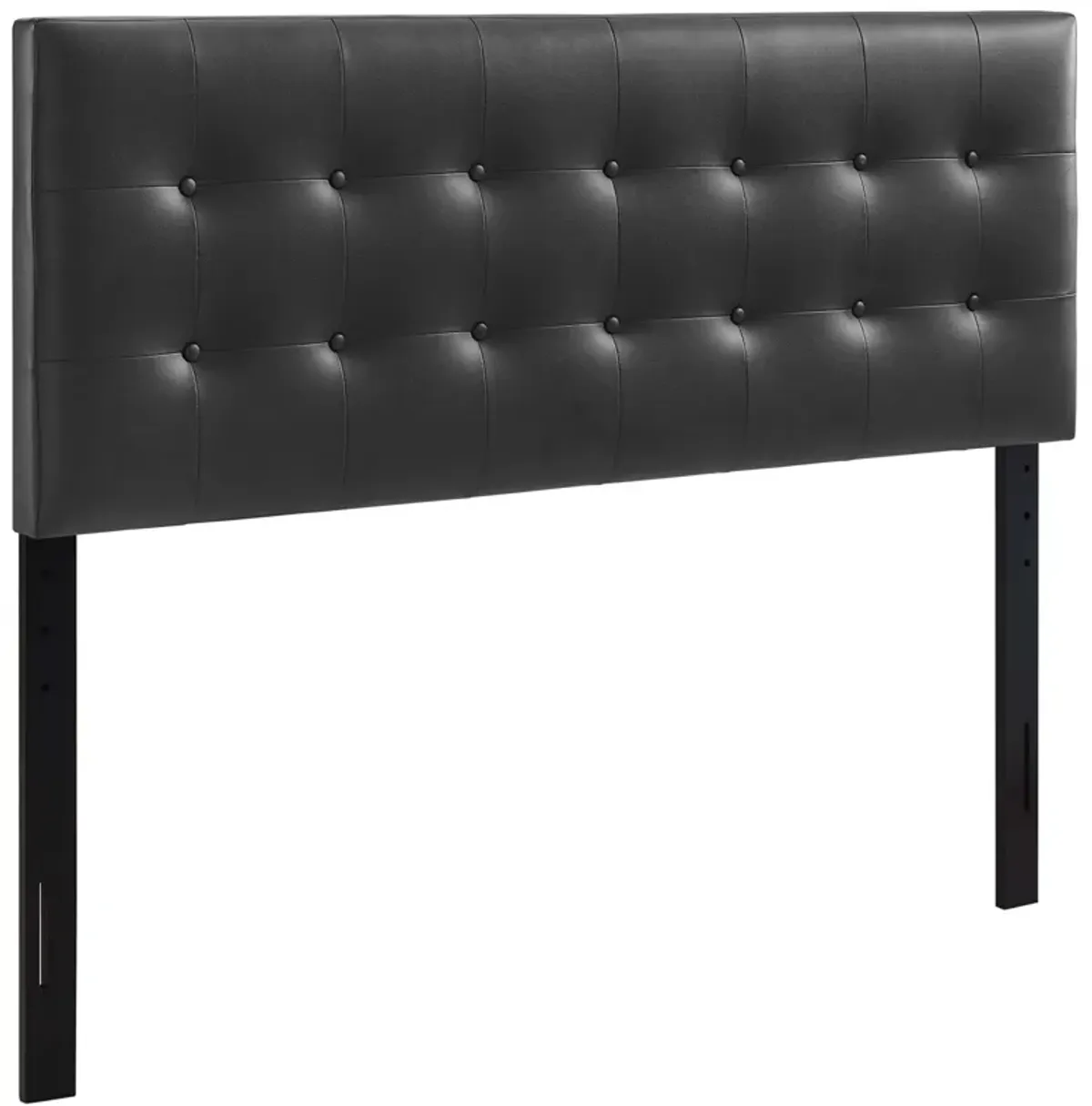 Emily Upholstered Vinyl Headboard by Modway White / King