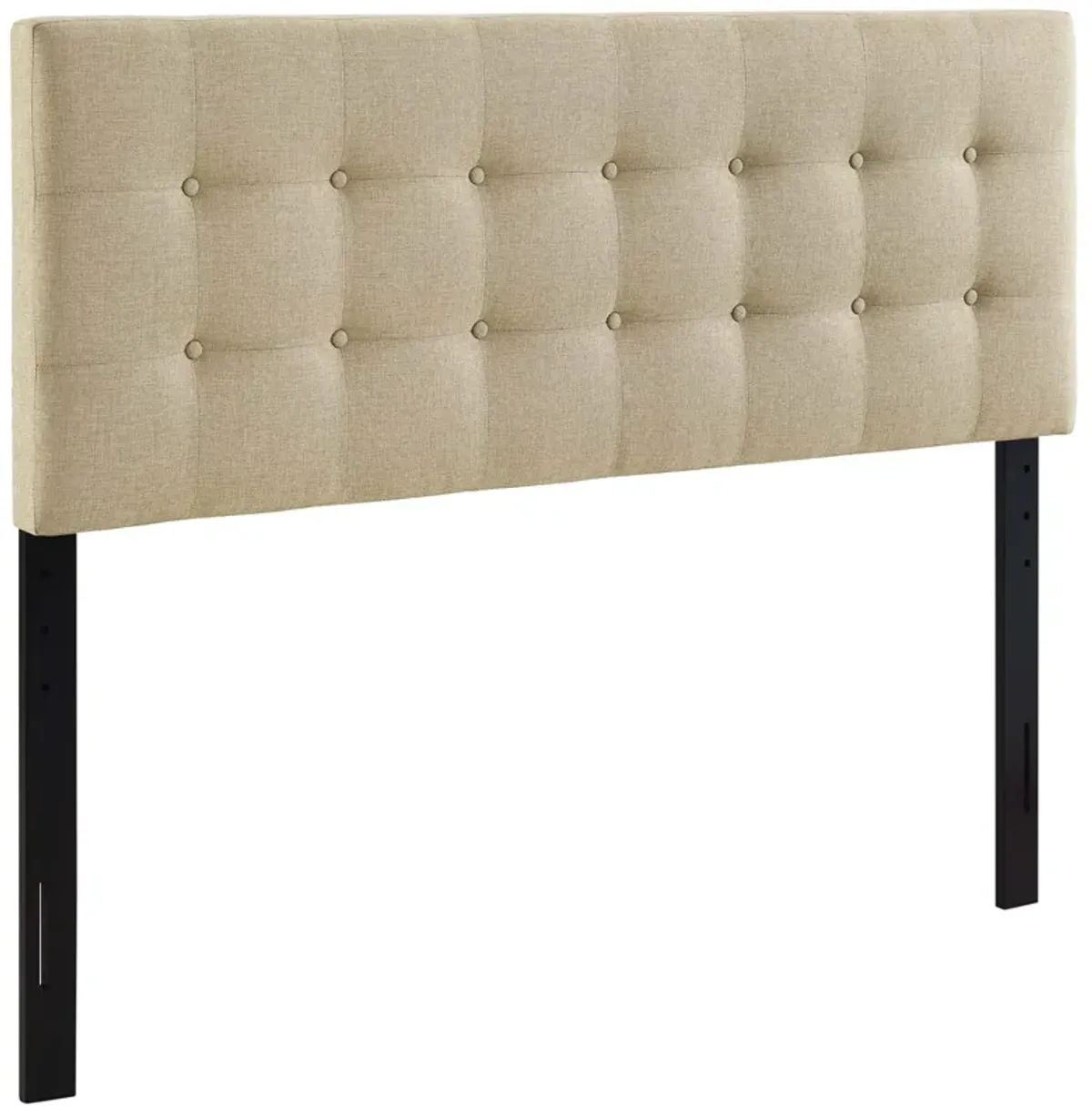 Emily Upholstered Fabric Headboard by Modway Beige / Twin