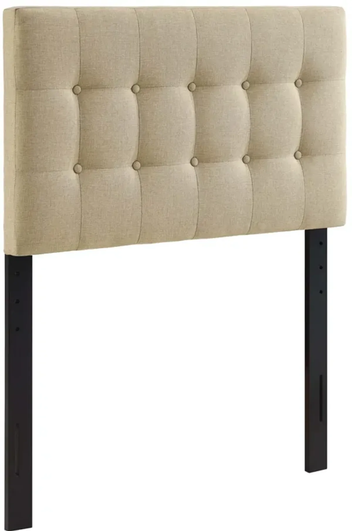 Emily Upholstered Fabric Headboard by Modway Beige / Twin