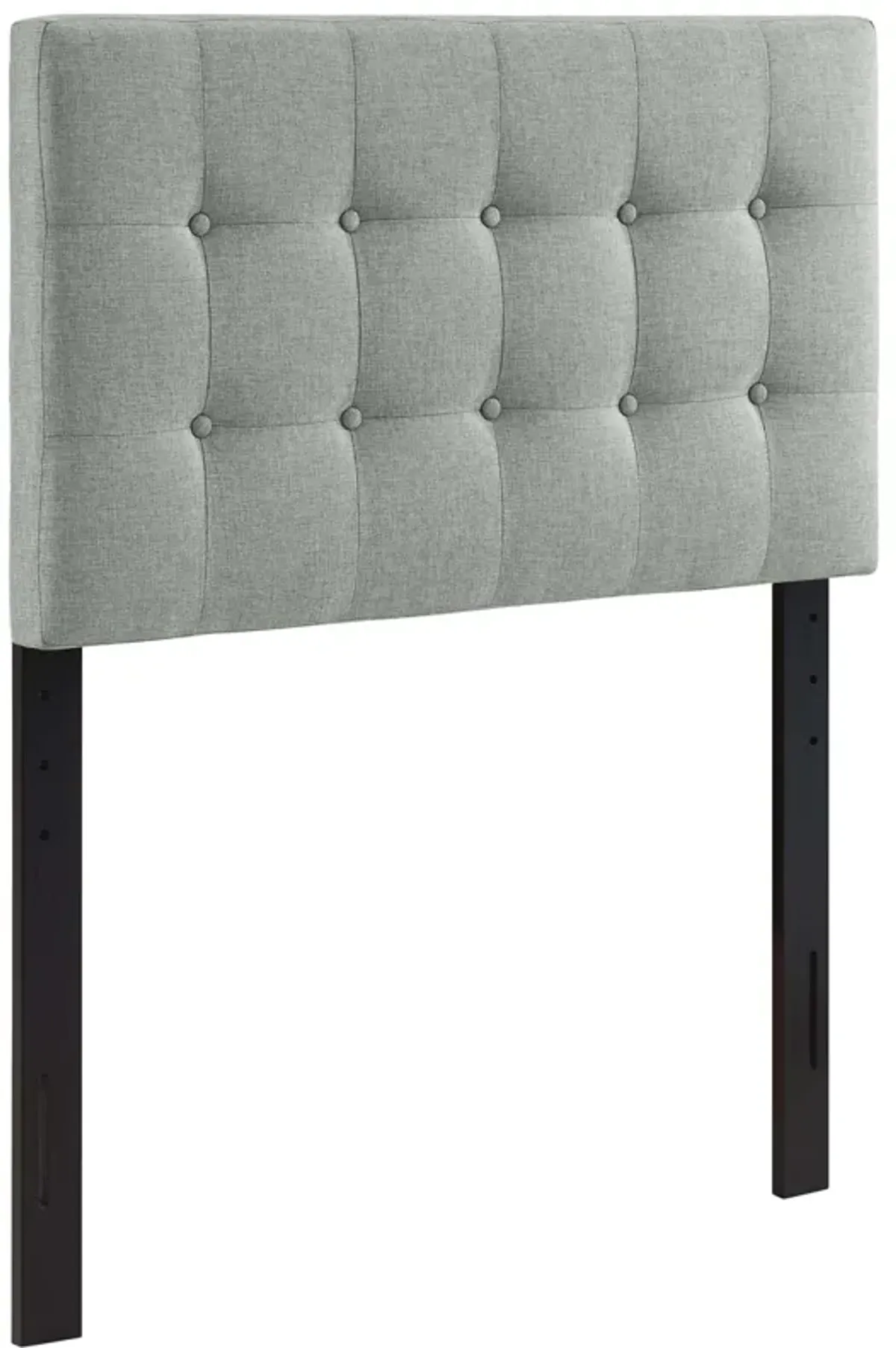 Emily Upholstered Fabric Headboard by Modway Gray / Twin
