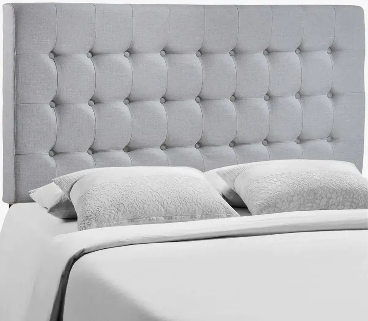 Tinble Upholstered Fabric Queen Headboard by Modway Sky Gray / Queen