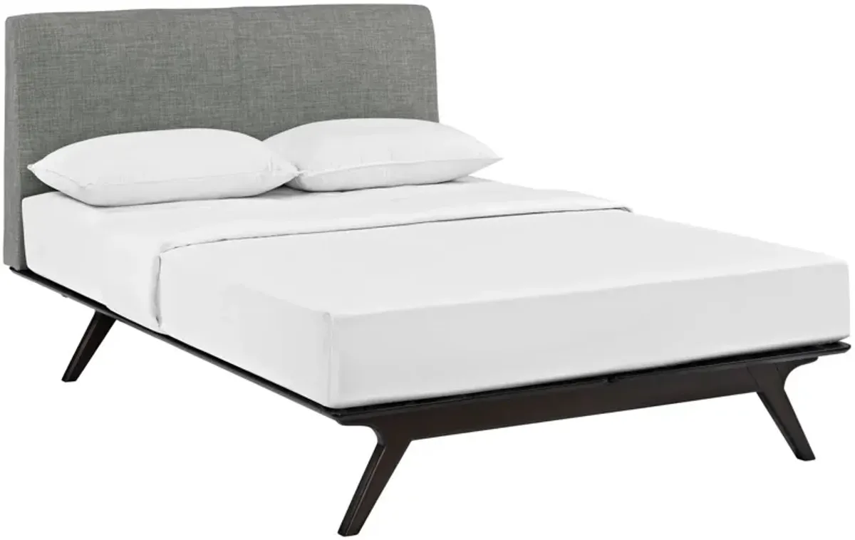 Tracy Bed by Modway Cappuccino Gray / Queen