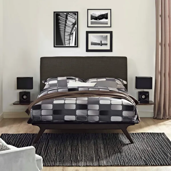 Tracy 3 Piece Bedroom Set by Modway Cappuccino Green / Queen