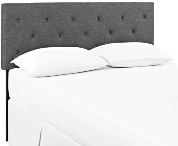 Terisa Upholstered Fabric Headboard by Modway Gray / King