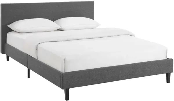Anya Bed by Modway Gray / Full