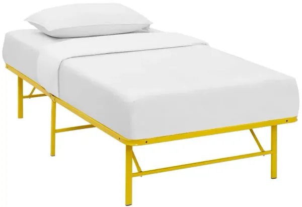 Horizon Stainless Steel Bed Frame by Modway Yellow / Twin