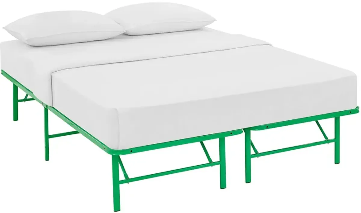 Horizon Stainless Steel Bed Frame by Modway Green / Queen