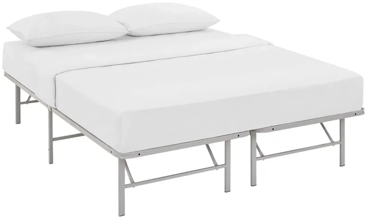 Horizon Stainless Steel Bed Frame by Modway Queen / Gray