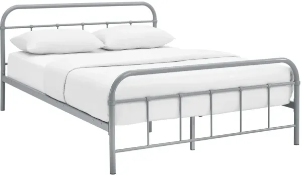 Maisie Stainless Steel Bed Frame by Modway Gray / Full