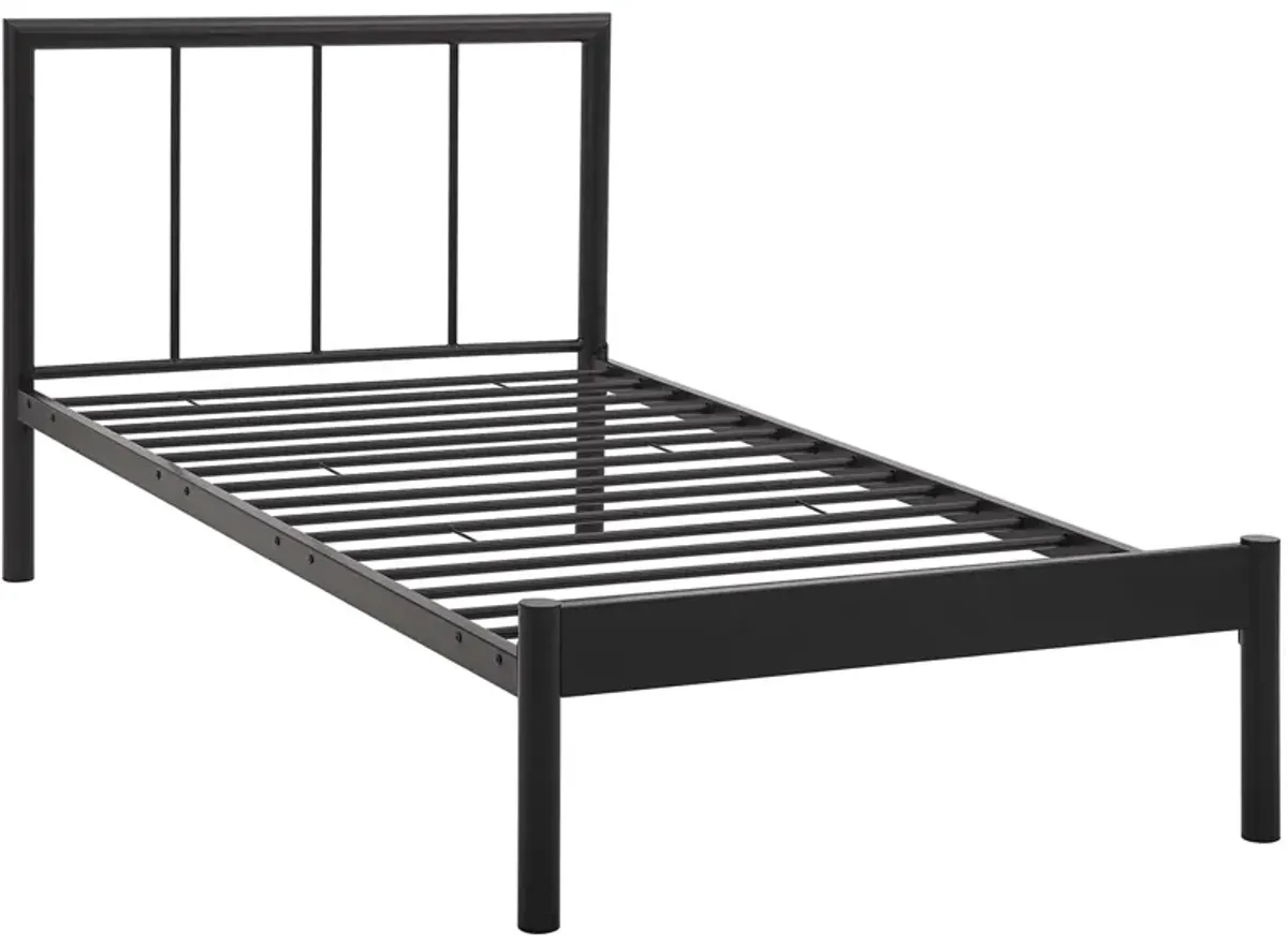 Gwen Metal Bed Frame by Modway Brown / Twin