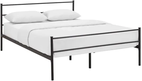 Alina Platform Bed Frame by Modway Brown / Queen