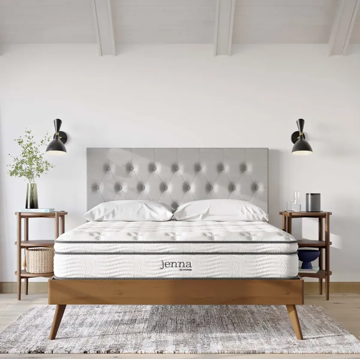 Jenna Innerspring and Foam Mattress by Modway King / 10"