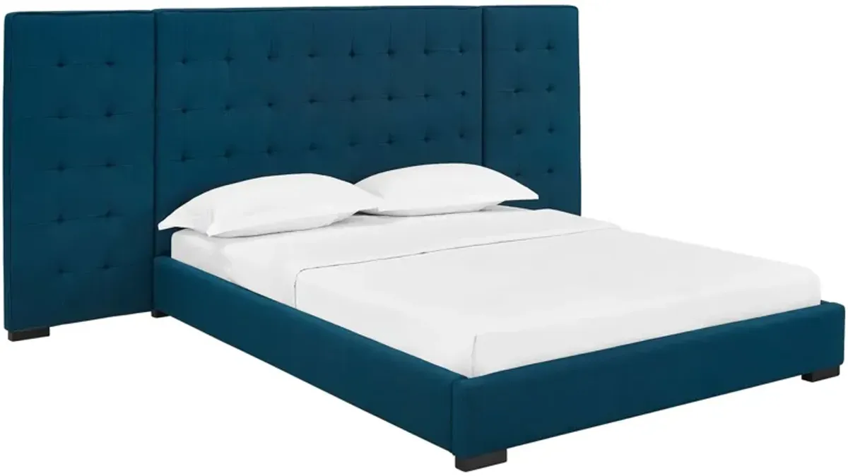 Sierra Upholstered Fabric Platform Bed by Modway Gray / Queen
