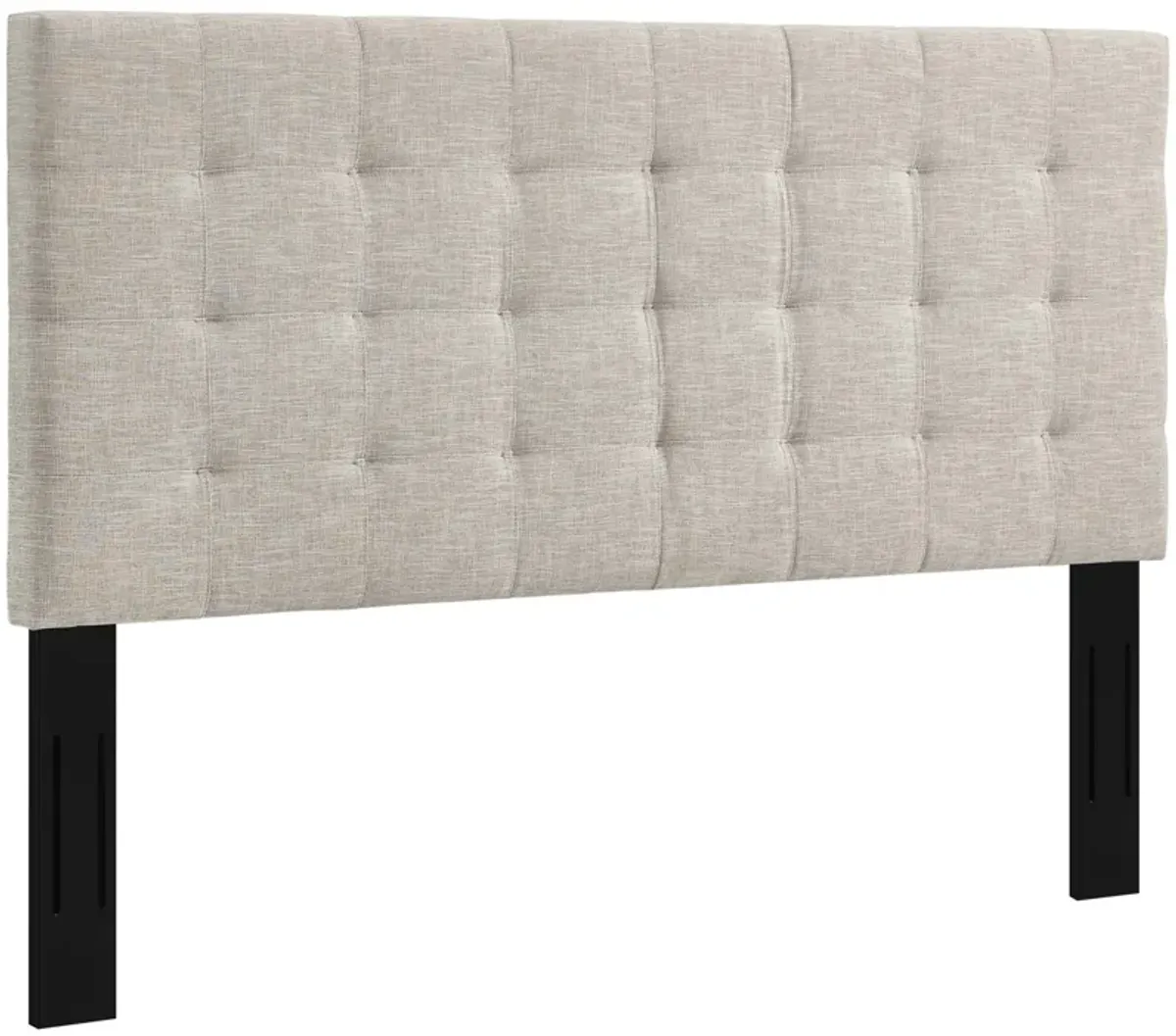 Paisley Tufted Upholstered Linen Fabric Headboard by Modway