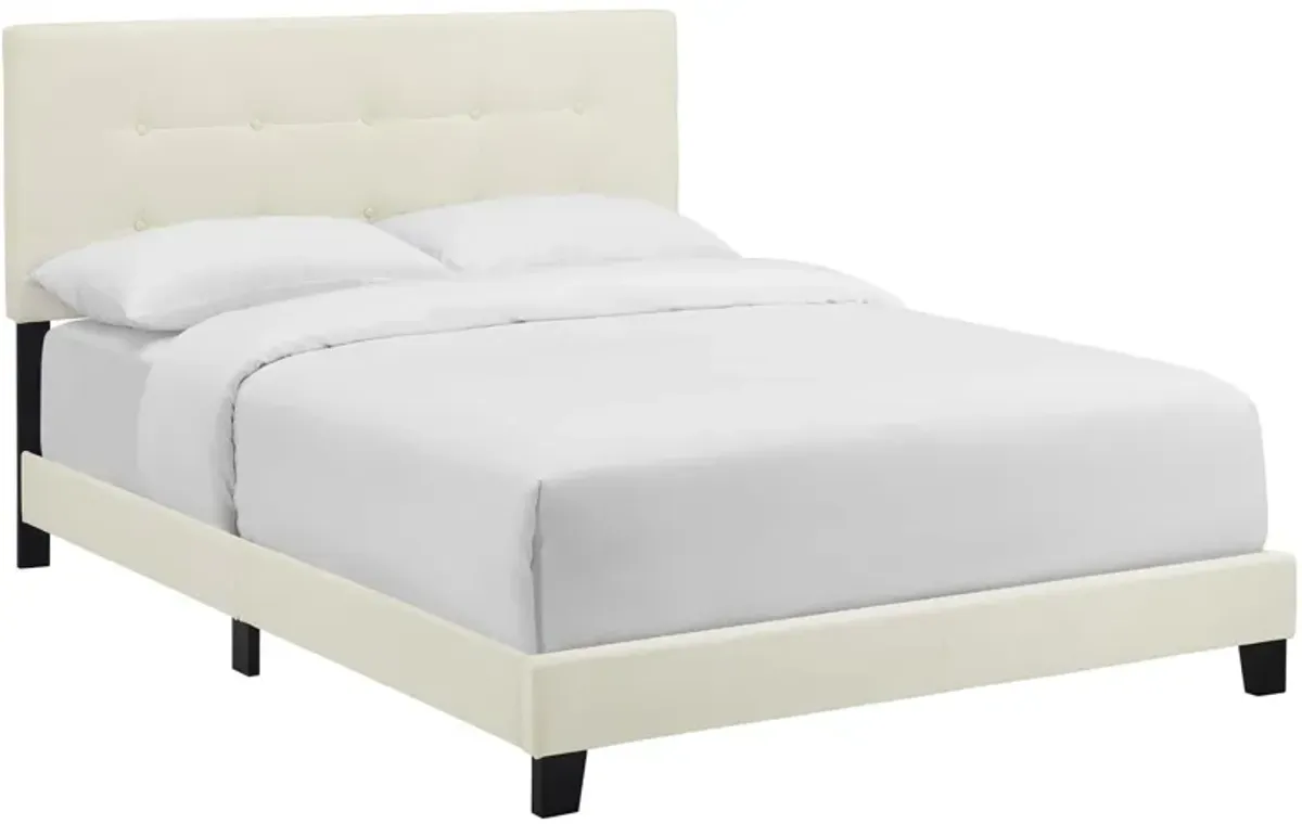 Amira Performance Velvet Bed by Modway Ivory / King