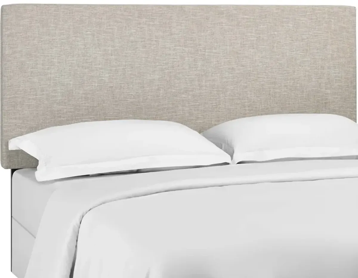 Taylor Upholstered Linen Fabric Headboard by Modway Beige / Full/Queen