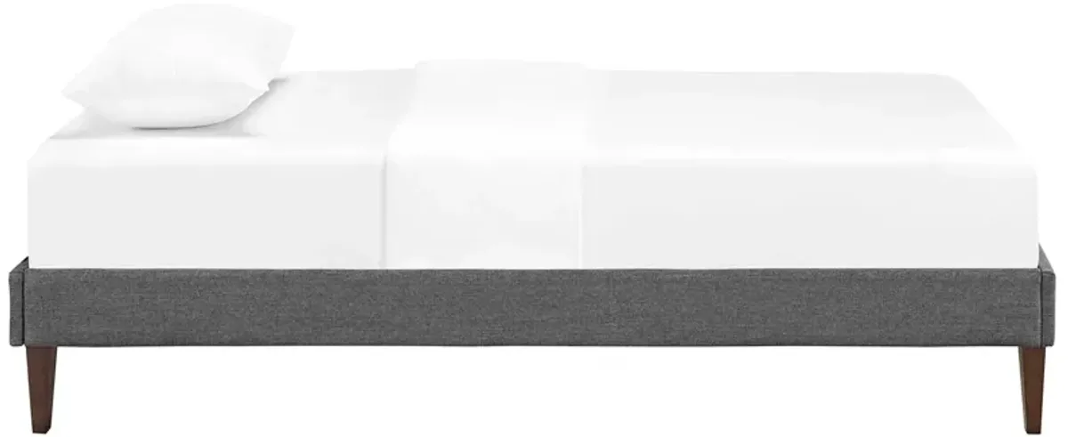 Tessie Fabric Bed Frame with Squared Tapered Legs by Modway
