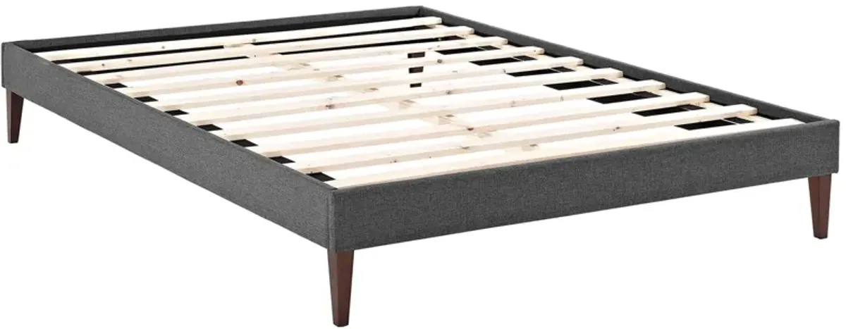 Tessie Fabric Bed Frame with Squared Tapered Legs by Modway