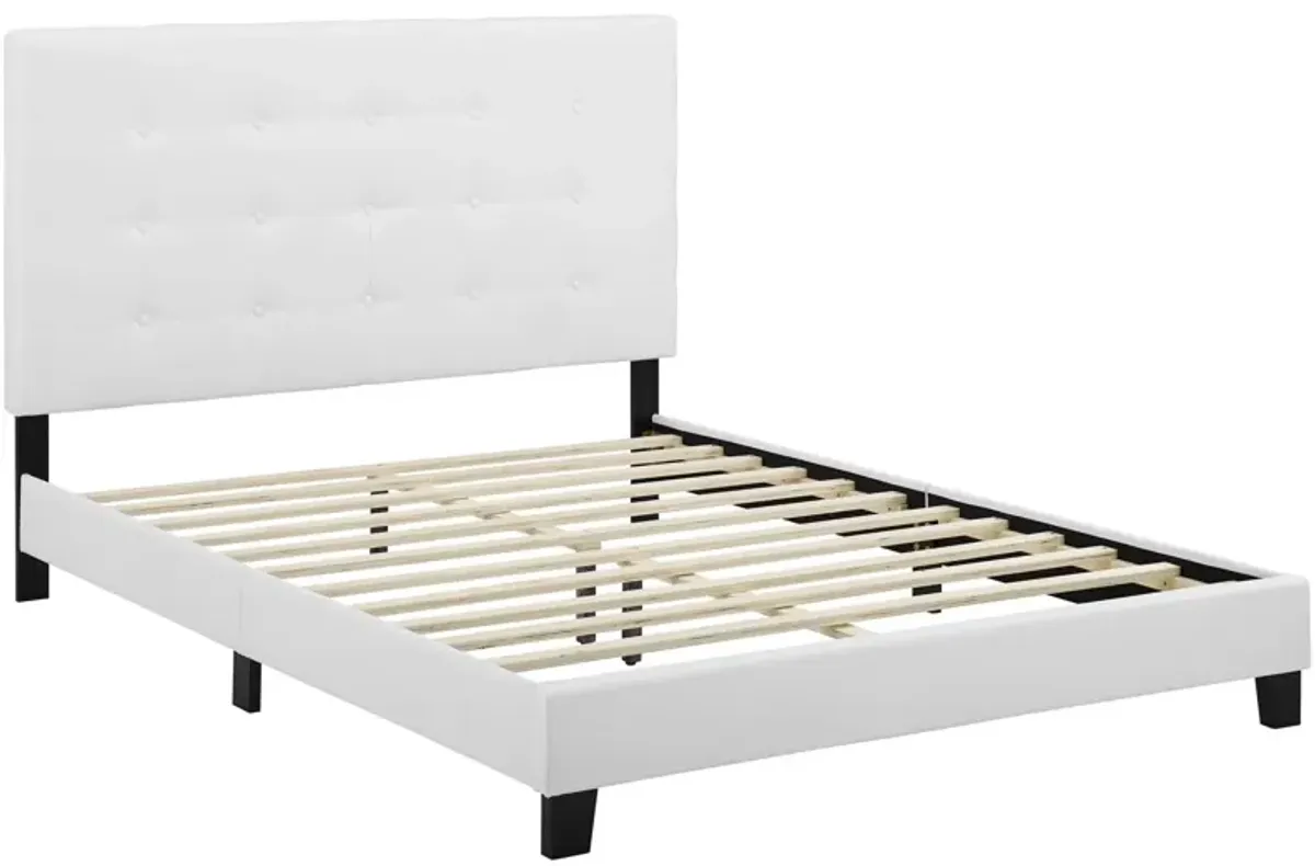 Melanie Tufted Button Upholstered Fabric Platform Bed by Modway