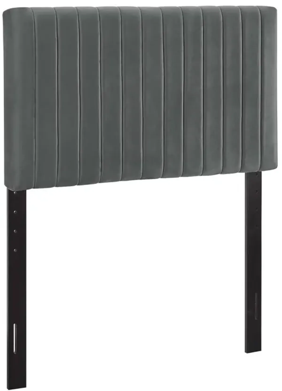 Keira Performance Velvet Headboard by Modway Twin / Gray