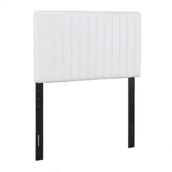 Keira Faux Leather Headboard by Modway Twin / White