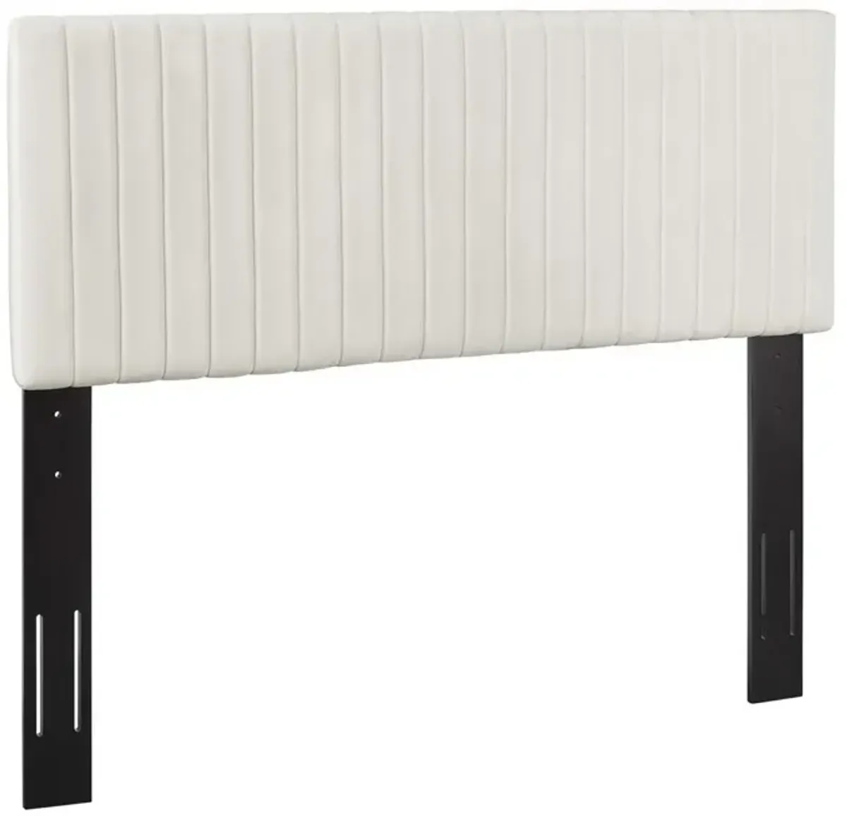 Keira Performance Velvet Headboard by Modway Full/Queen / Ivory