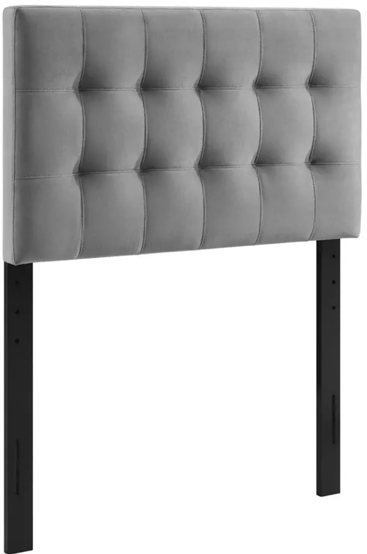 Lily Biscuit Tufted Performance Velvet Headboard by Modway Twin / Gray