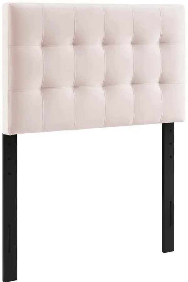 Lily Biscuit Tufted Performance Velvet Headboard by Modway Twin / Pink