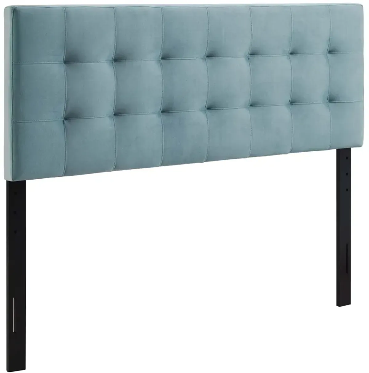 Lily Biscuit Tufted Performance Velvet Headboard by Modway Full / Light Blue