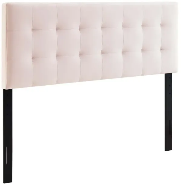 Lily Biscuit Tufted Performance Velvet Headboard by Modway Queen / Pink