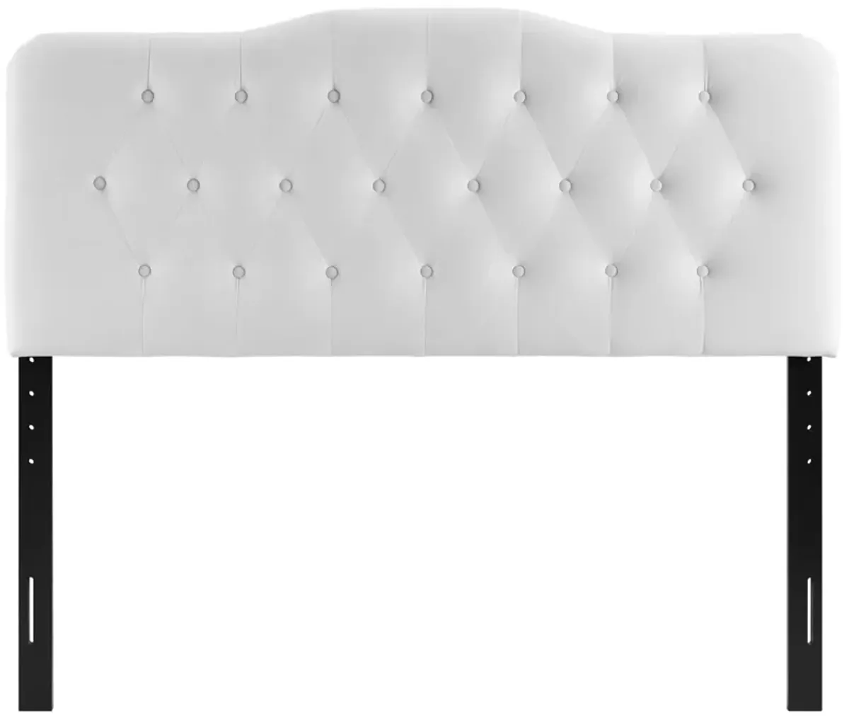 Annabel Diamond Tufted Performance Velvet Headboard by Modway Queen / White