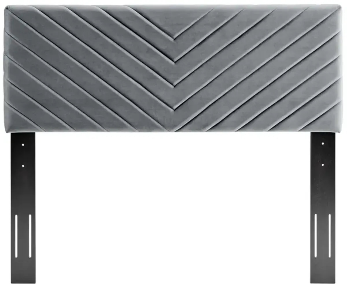 Alyson Angular Channel Tufted Performance Velvet Headboard by Modway