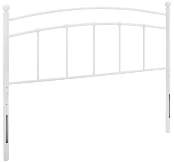 Abigail Metal Headboard by Modway King / White