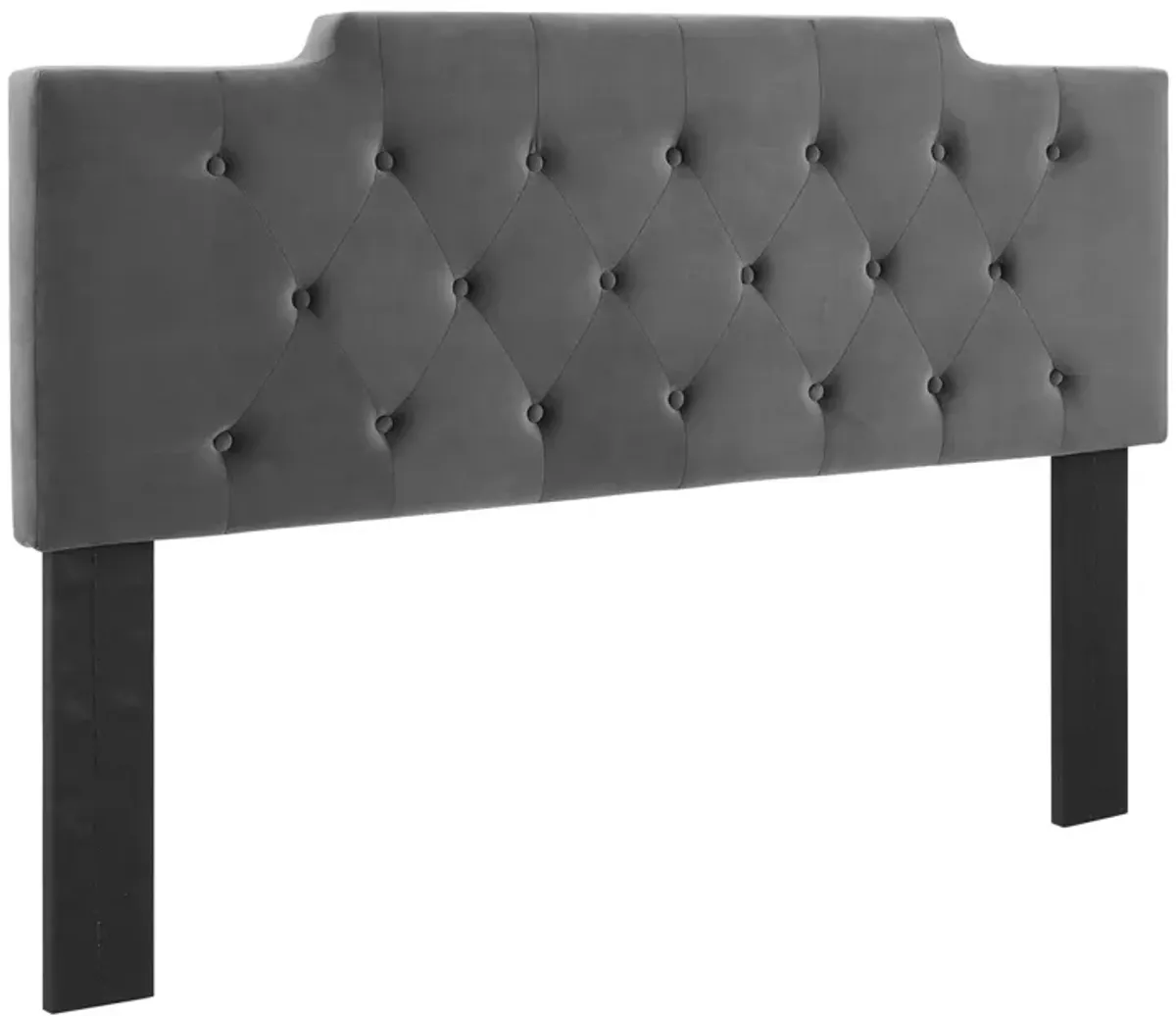 Juliet Tufted Performance Velvet Headboard by Modway King/CA King / Mint