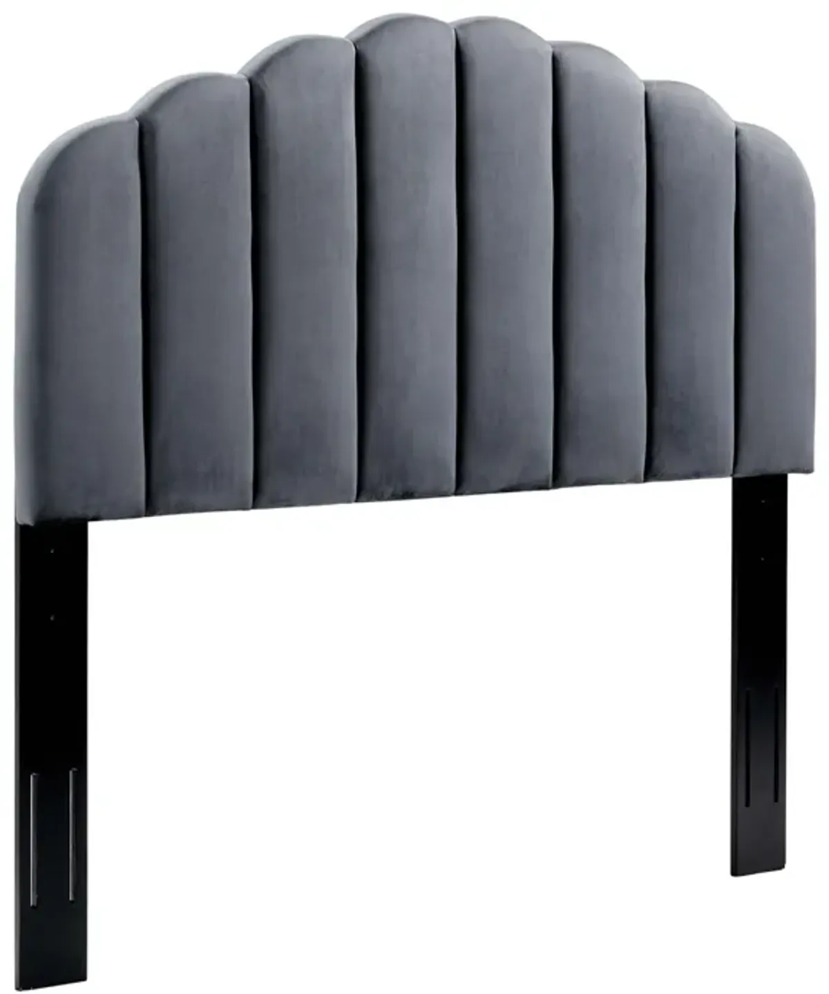 Veronique Performance Velvet Headboard by Modway Twin / Charcoal